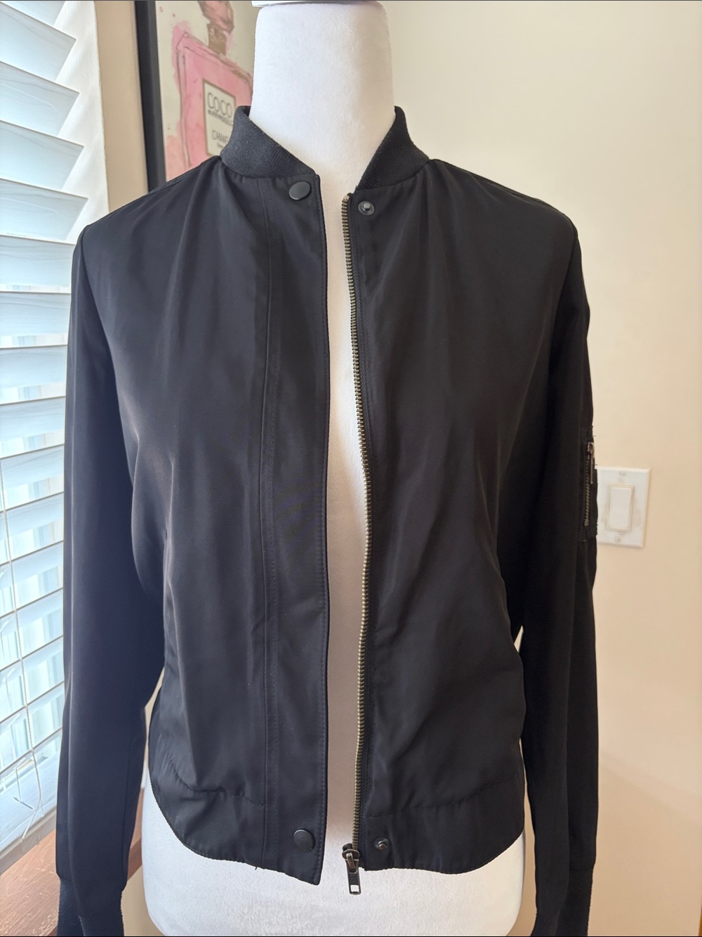 Halogen Black Women's Bomber Jacket